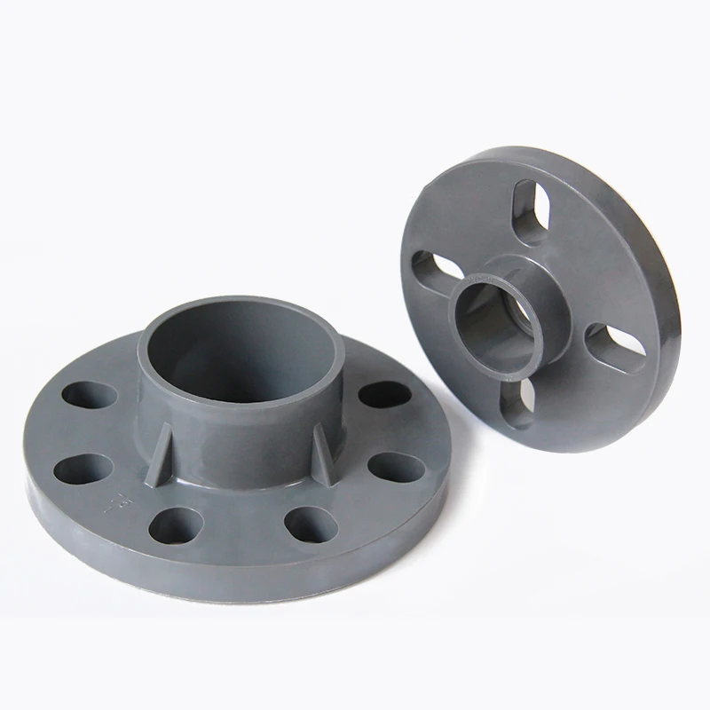 20mm 25mm 32mm 40mm 50mm Inner Diameter PVC Gray Flange Tube Joint Pipe