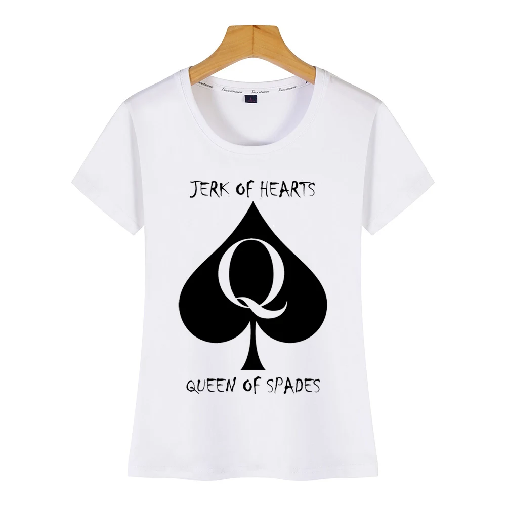 Топы футболка Женская пиковая королева комиксы надписи на заказ женская