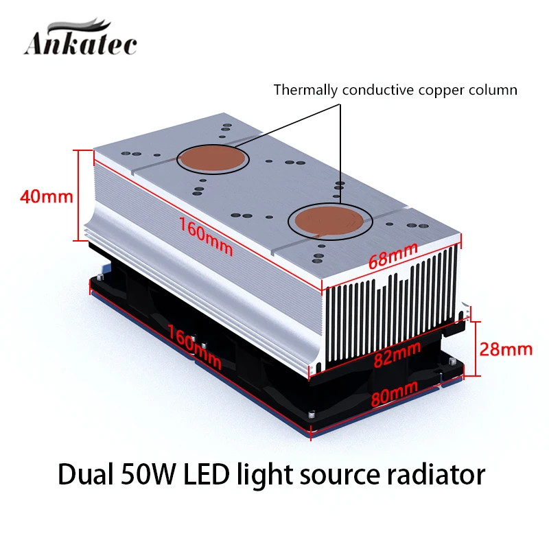 Matrix LED chip Radiator Beads Heatsink Aluminum Heat Sink Cooling Cooler Fit LED Transistor Module Power PCB Heat Dissipation Electronic Products and Boards