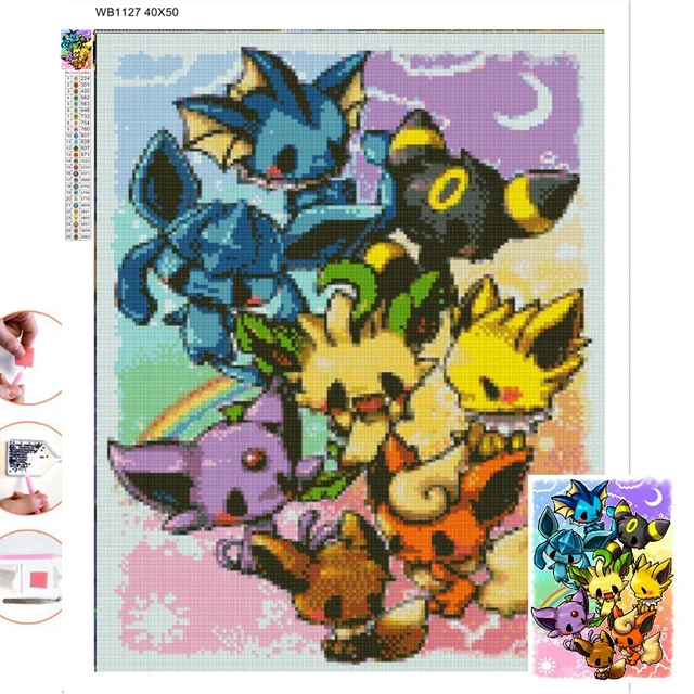 5d Square/round Diamond Drawing Cartoon Pokemon Cross Stitch Kit Diamond  Mosaic Diamond Embroidery Hand Art Diamond Art - Diamond Painting Cross  Stitch - AliExpress