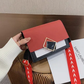 

Women's Shoulder Bags Pu Leather Designer Luxury Messenger Bags Metal Buckle Crossbody Bags Purse 2021 Female Travel Handbags