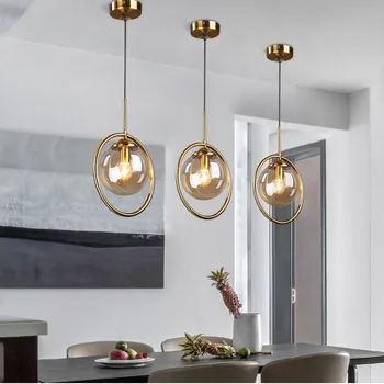 

Modern Pendant Lights Simple Glass LED Pendant Lamp Indoor Lighting Living Room Hanging Light Fixtures Home Decor Luminaire