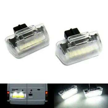 

2pcs Licence Number Plate Light For Ford Transit Tourneo Connect 1985-2014 Pro Car LED 12SMD