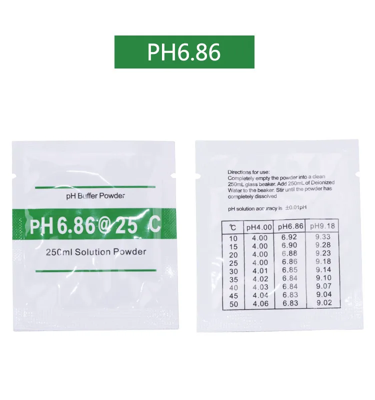 Soluzione tampone di calibrazione PH 3 pezzi polvere calibrazione PH precisa e facile soluzione polvere di calibrazione PH 6.86,4.00,9.18