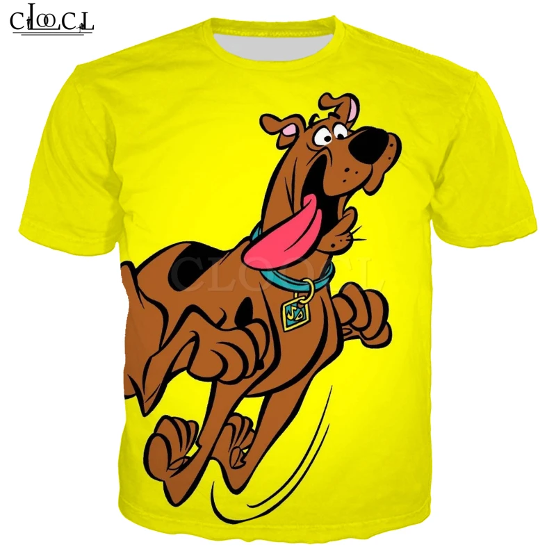 Мультфильм Скуби Ду футболки для мужчин и женщин 3D принт аниме короткий рукав кофта для бега хип хоп Уличная хипстерский свитер - Цвет: T Shirt 3