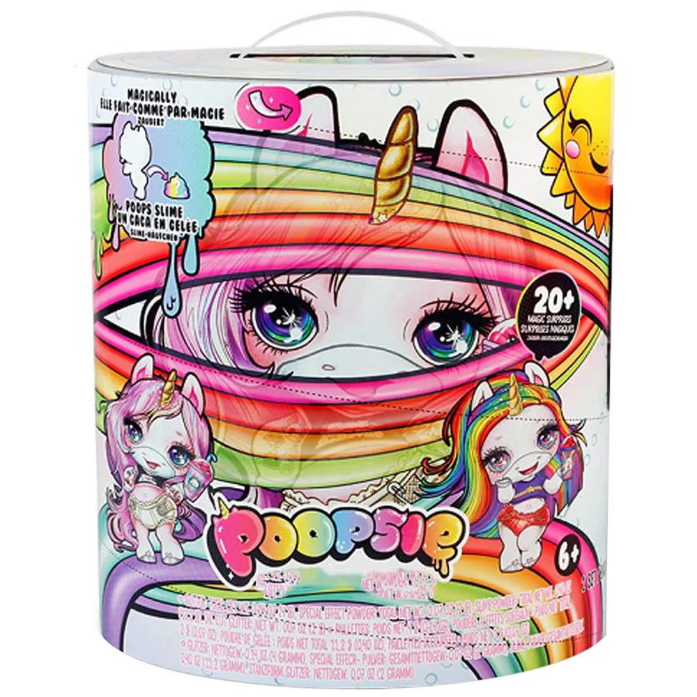 Хит! 31 см Poopsie Slime Единорог Плюется слизи кукла игрушки одежда мягкие животных