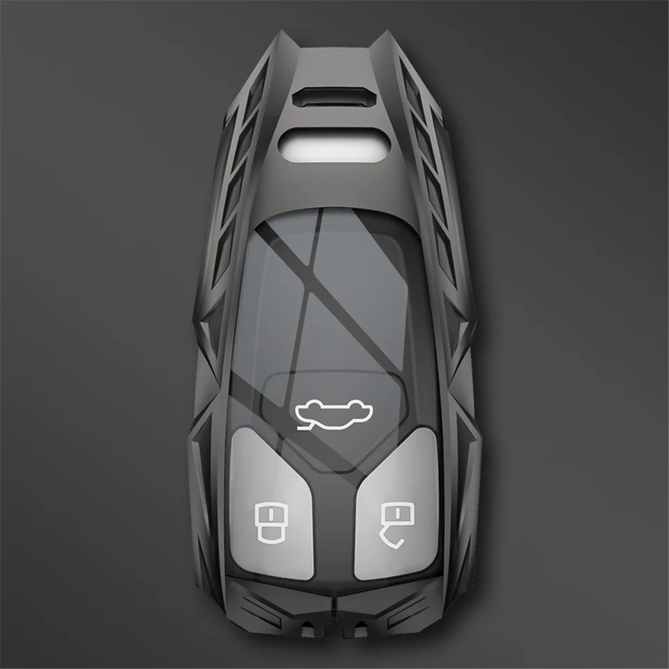 Custodia/cover per Chiave/telecomando in lega di zinco per Audi A6 A5 Q7 S4 S5 A4 B9 Q7 A4L 4m TT TTS RS 8S 2016 2017 2018 accessori - H6291f5499b644b0bb8e75d5af4eddb16G
