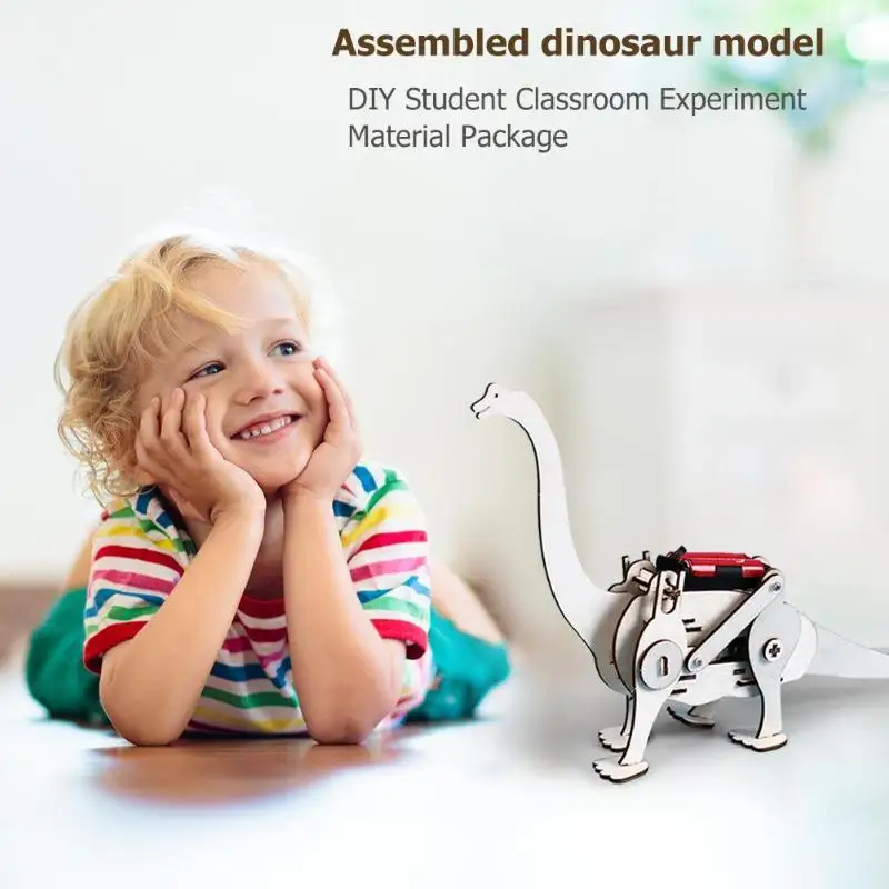 Игрушки сделай сам для детей Электрический ходячий динозавр T Rex строительная