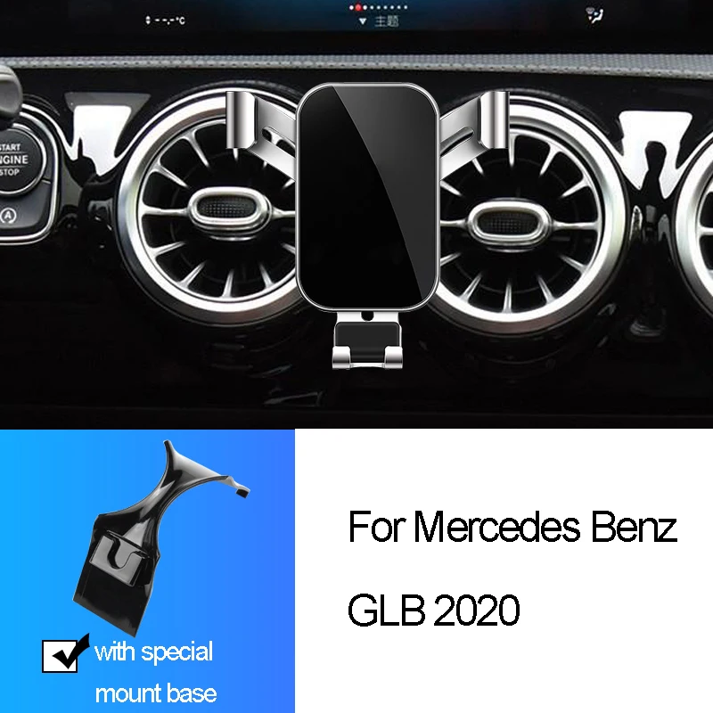 

Car Phone Holder For Mercedes Benz GLB 2020 Air Vent Snap-type Gravity GPS Mobile Phone Bracket Stand Auto Interior Accessories