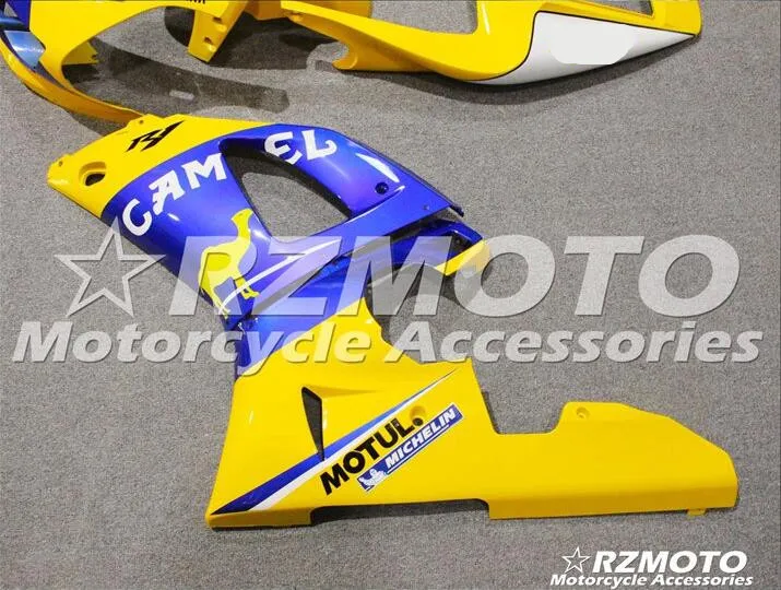 Мотоциклетный обтекатель abs для YAMAHA YZF-R1 98 99 YZF1000 1998-1999 впрыска кузова великолепный желтый и синий ACE № 679