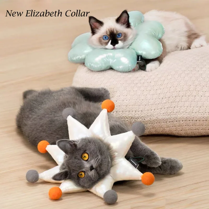 

Модный ошейник против укусов для кошек, хирургический ошейник для заживления ран для кошек и собак, защитный ошейник для домашних питомцев, ошейник для собак, конусный ошейник для восстановления