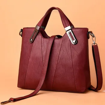

SXME 2019 NEW Women Shoulder Messenger Bag Luxury Leather Handbags Women Bags Designer Famous Brand Female Crossbody Bags