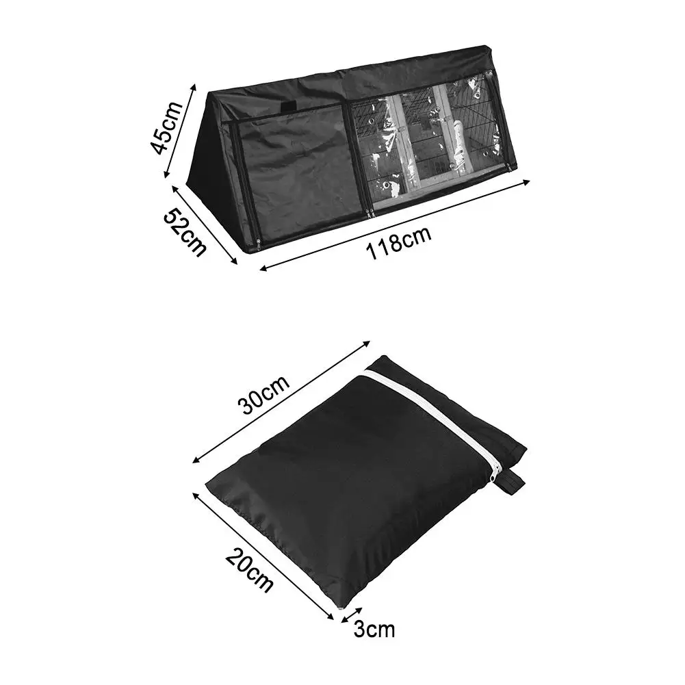 Triangle Rabbit Cage Dust Cover 210D Oxford Cloth Rabbit Hutch Covers