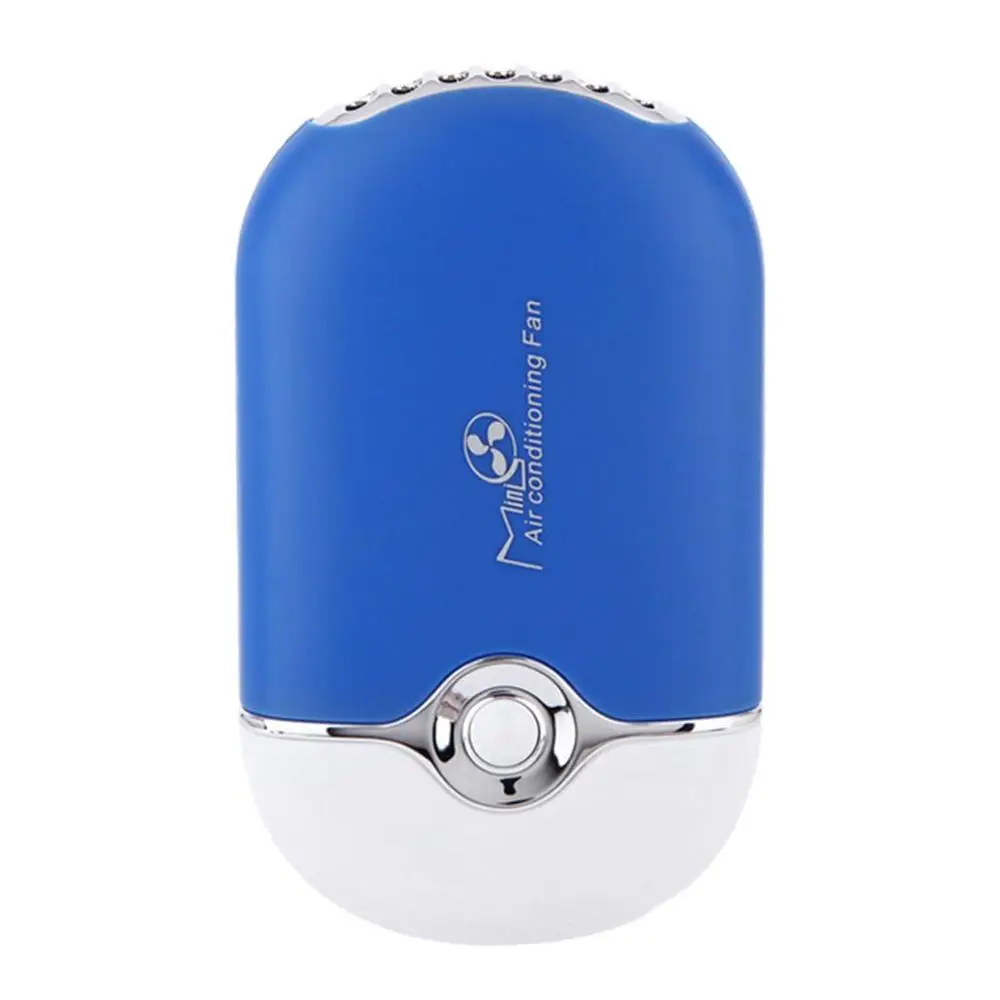 Прививка посадка накладных ресниц воздуходувка мини ручной кондиционер небольшой вентилятор Usb зарядка безлопастной вентилятор прибор - Цвет: blue