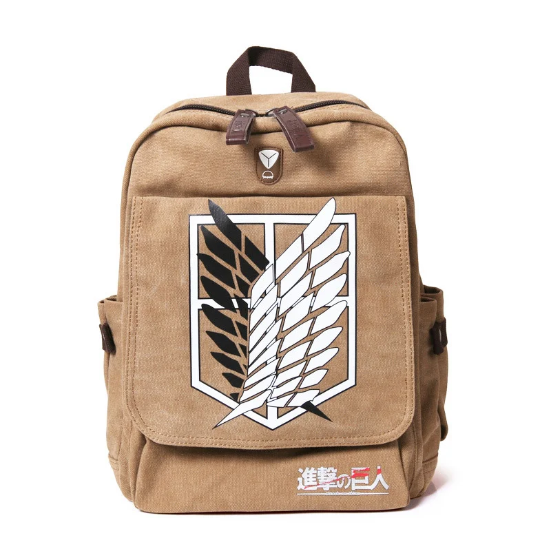Attack on Titan Backpack Men Women Canvas Japan Anime Printing School Bag for Teenagers Travel Bags Mochila Galaxia BP0153 (3)