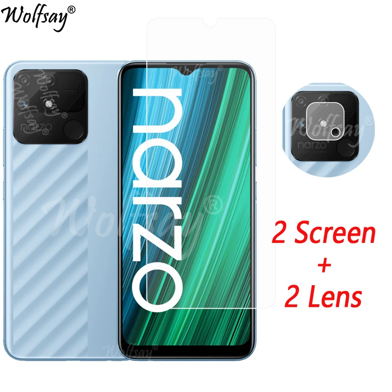 Obiettivo Della Fotocamera Per Realme Narzo 50A Protezione Dello Schermo In Vetro Temperato Per Realme Narzo 50A Vetro Della Fotocamera Per Realme Nar