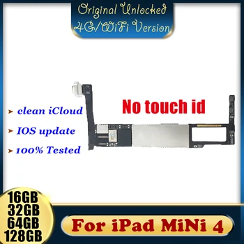 

16GB 32GB 64GB 128GB For iPad Mini 4 Motherboard,Original Logic Board Motherboard For iPad Mini 4 Mainboard Without Touch ID