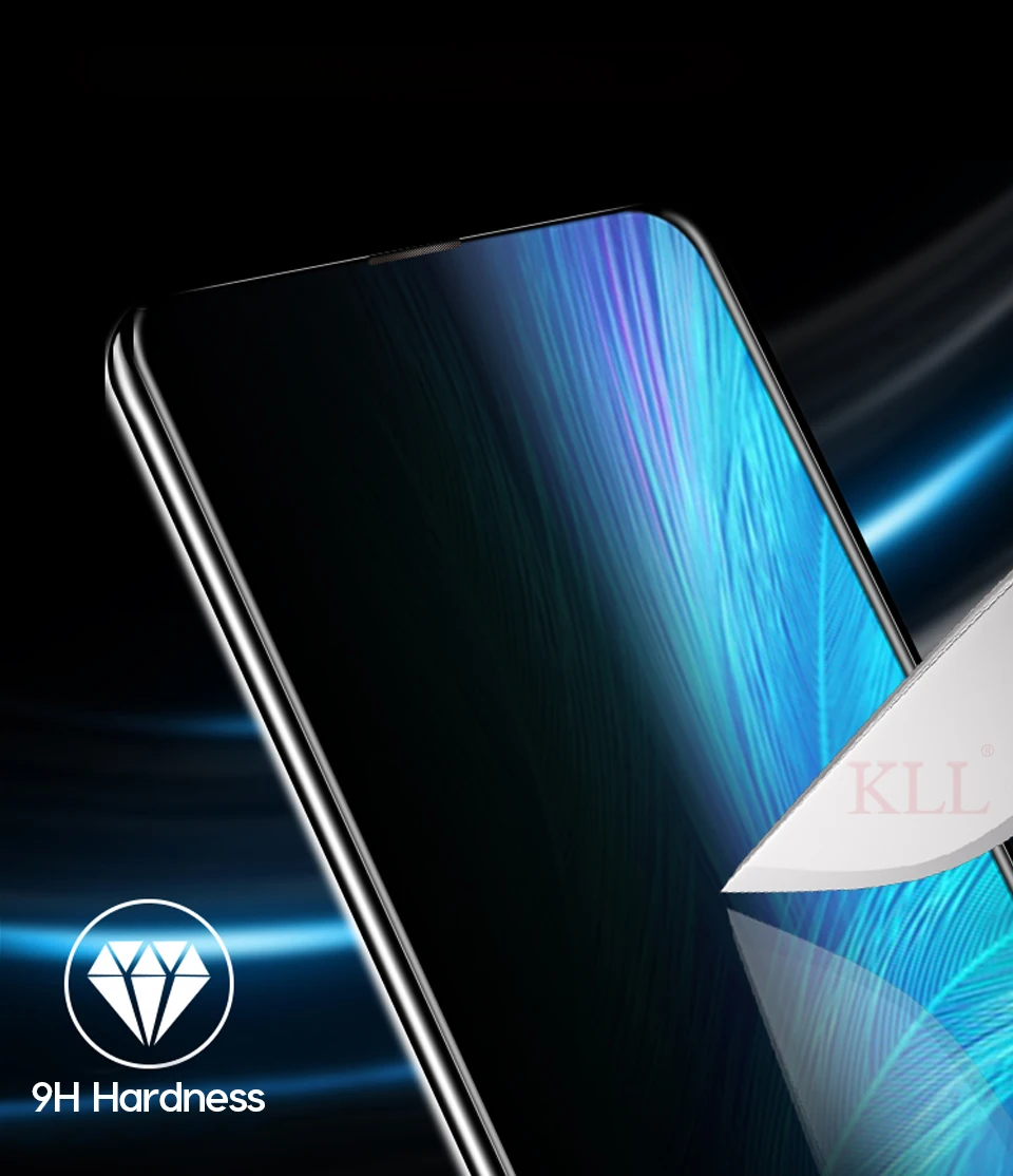 Антишпионское закаленное стекло для Vivo X27 X23 X21 X20 Plus UD анти-пип Защита экрана для Vivo V15 Pro V9 Youth V7 Plus