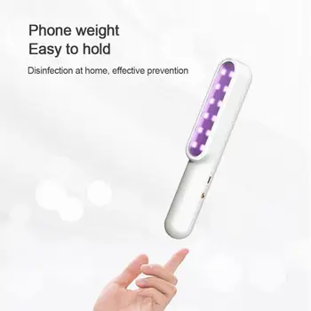 

Portable UV Light Sanitizer Wand Ultraviolet Disinfection Lamp USB Charging UVC Sterilizer Light For Home Travel