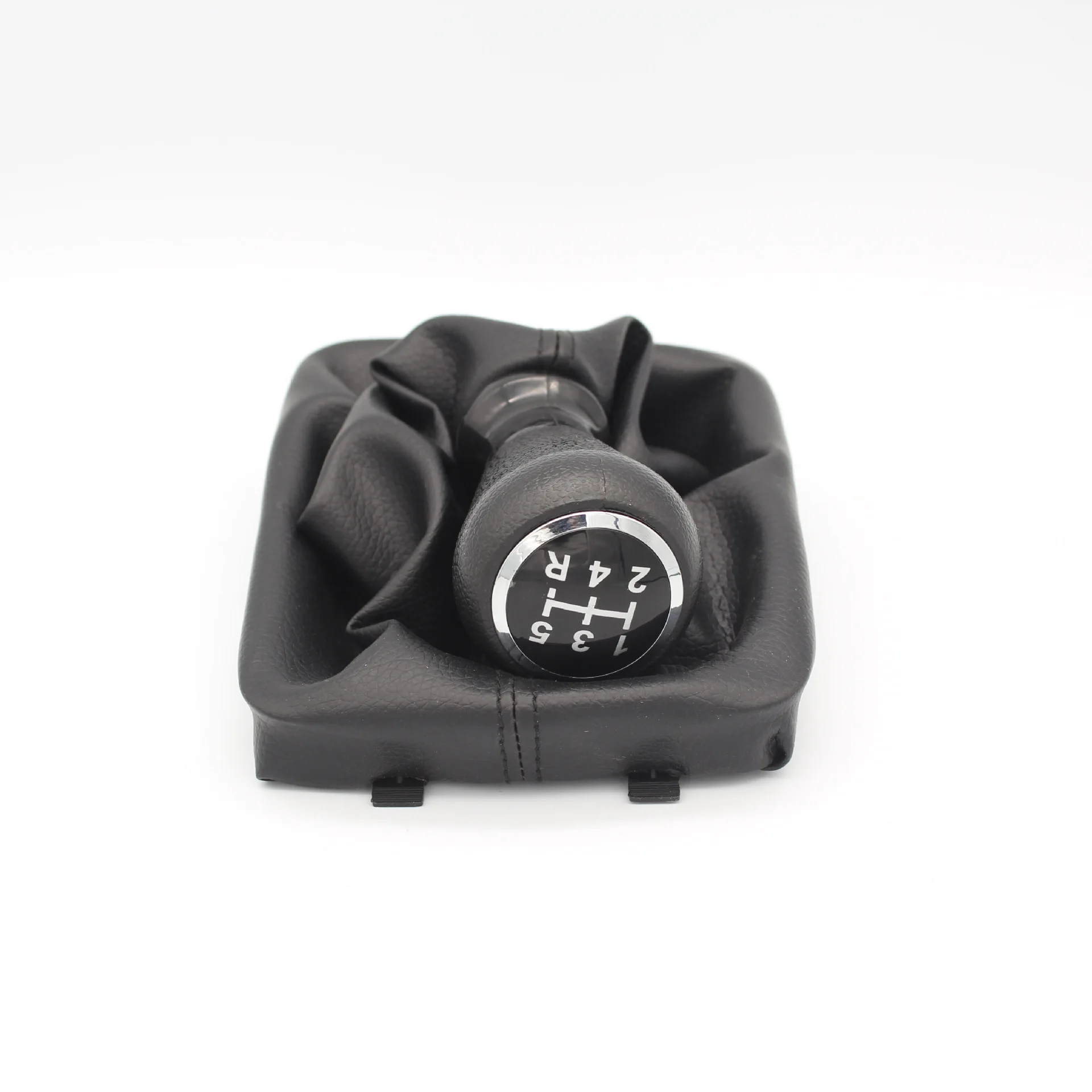 

PU+ABS Car 5 Speed Gear Shift Knob Anti-dust Cover Black Waterproof Auto Gear Shift Lever Stick Boot Cover for Peugeot 206 406