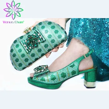 

New Arrival Italian Designer Shoes and Bags Matching Set African Wedding Shoes and Bags Matching Set Women Shoes Summer 2020