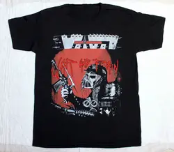 S-5XL VOIVOD WAR AND PAIN'84 TECHNO THRASH DEATH METAL VENOM Новая Черная футболка хлопковая Футболка с принтом на заказ