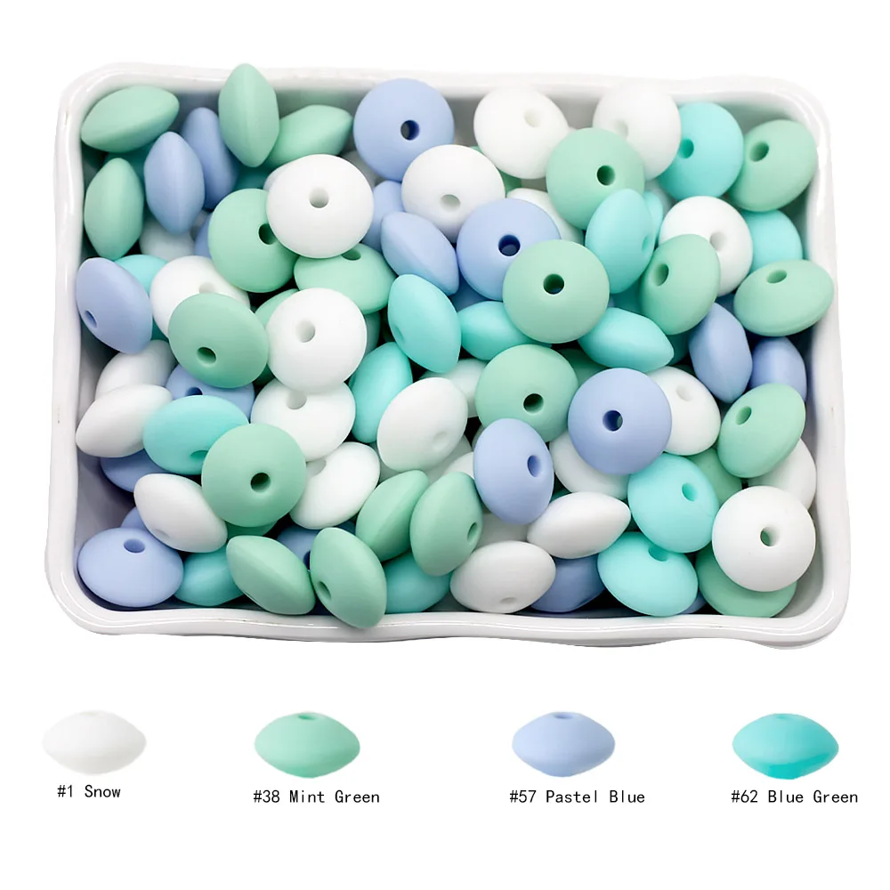 Silicone Teething Beads 20Pcs 12MM Baby Abacus BPA Free Newborn Teething Toys teething toys baby teething toys silicone teething toys silicone beads silicone teething beads silicone teether