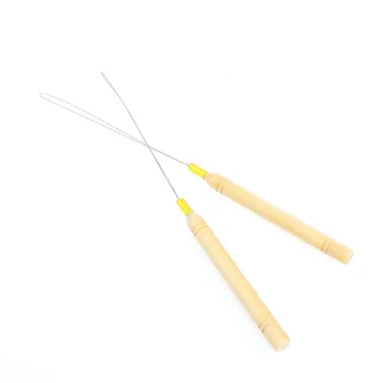 

Ring Wood Loop Pulling Needle For Indian Brazilian Loop Hair Extension Plier 094E