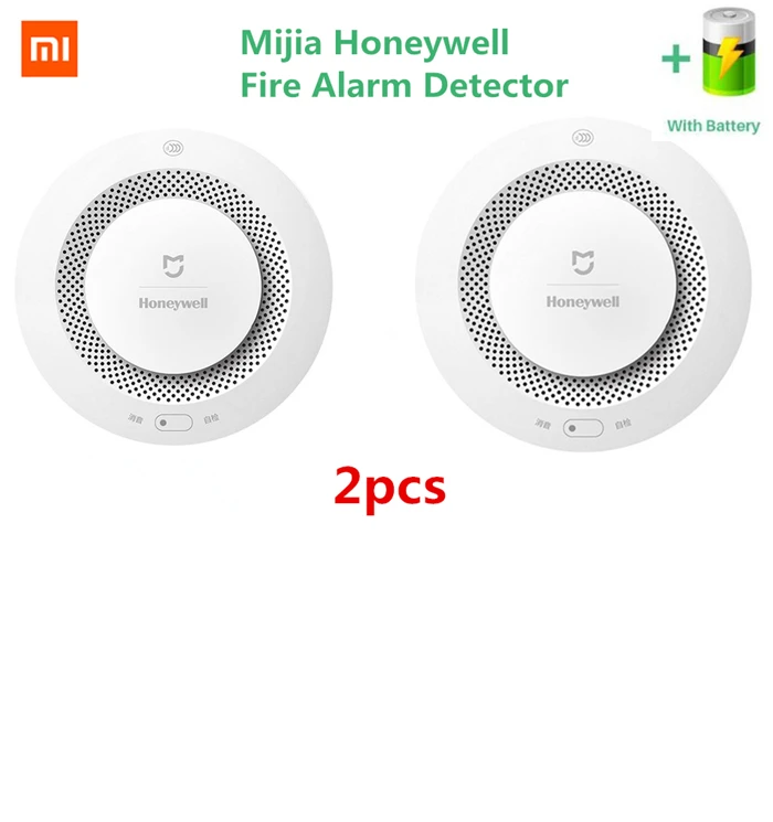 Xiaomi Mijia Smart Smoke Detector Bluetooth mesh compatible Fire Alarm Monitor Remote Control Sound alert sensor home security 