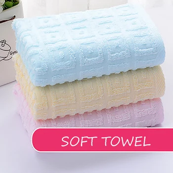 

Household Washing Cotton Towel Striped Face Hand Bath Cloth Bathroom Water Absorption 35*75cm Home Gifts