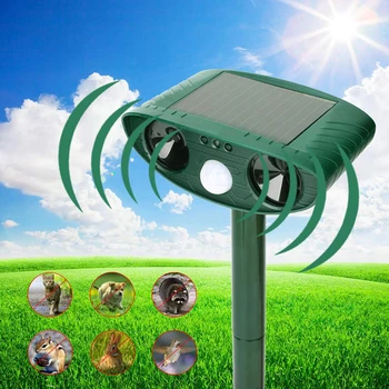 

Solar Infrared Sensor Ultrasonic Animal Repeller Garden Orchard Repelling Animals Ultrasonic Repelling Animal Orchard Outdoor