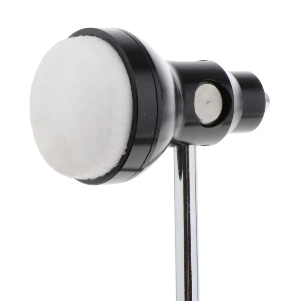 20x6x4cm Stainless Steel Shaft Bass Kick Drum Beater Felt Pedal Beater Head Drum Instrument Accessories