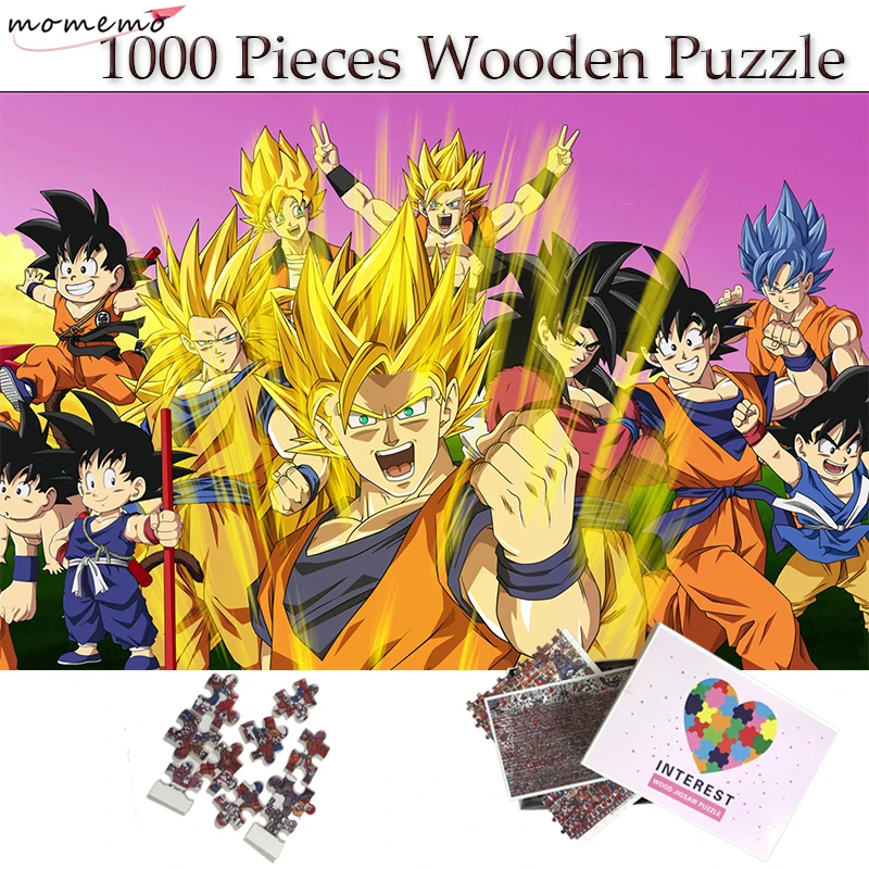 Пазл MOMEMO Son Goku 1000 деталей деревянный пазл мультяшный аниме супер Сайя Гоку для