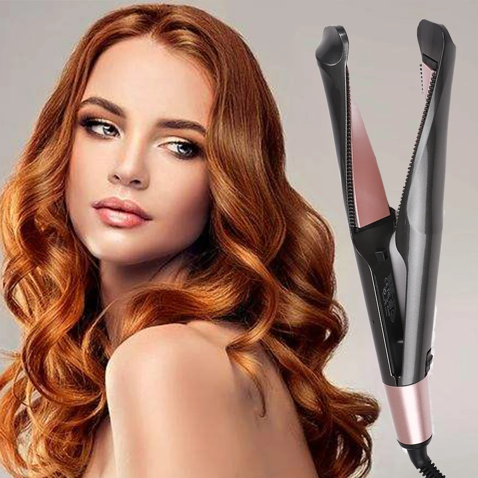

Hair Curler Hair Straightener Professional Twisted Plate Ceramic Curling Iron Heated for All Hair Types Styling Tools