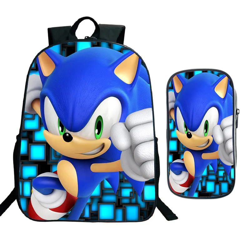 Школьные сумки Sonic для студентов школьный рюкзак мальчиков и девочек красивый