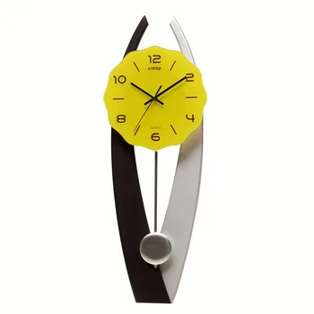 

Fashion Simple Wall Clock Mute Atmosphere Living Room Clock Creative Mute Pendulum Clock Home Modern Decorative Wall Clock DD6WC