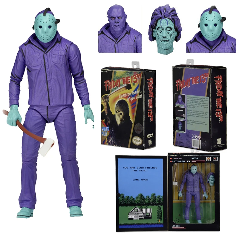 

Original NECA Horror Friday the 13th Destroy Jason Video Game Power Play Version Action Figure Collectible Model Toys Dolls Gift