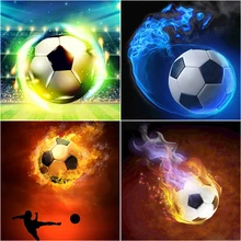 

DIY Footboll 5D Diamond Painting Full Round Square Drill Resin Mosaic Embroidery Cross Stitch Kits Wall Art Crystal Craft Decor