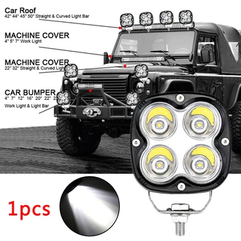 

3inch 4-LED 40W Work Light Spot Lamp Car OffRoad 4X4 Driving Fog Lamp ATV UTV Fast Installation