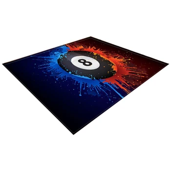

1pc 200x150cm Doormat Billiards Pattern Area Rug Anti-slip Floor Mat Carpet for Entrance Balcony