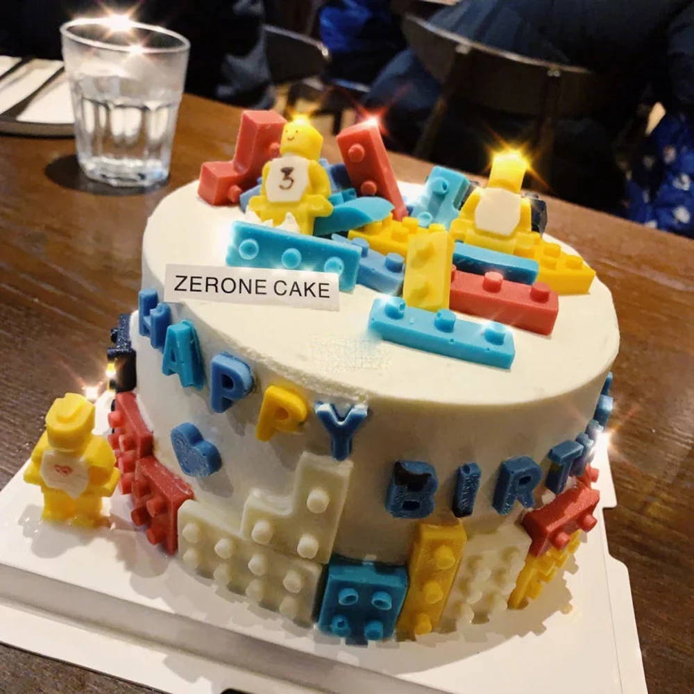 Силиконовые Lego строительные блоки 3D сделай сам форма для шоколада поднос Jello