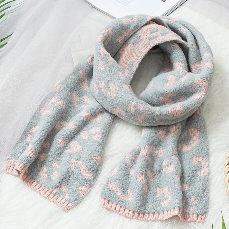A(1pc scarf) Детский зимний теплый вязаный шарф для мальчиков и девочек, шапка, перчатки, Детские шарфы, однотонные вязаные шапки желтого и красного цвета - Цвет: A(1pc scarf)