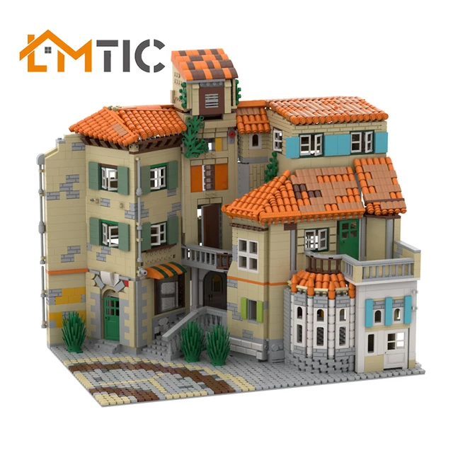 $US $155.79 MOC Italian Architecture City Street View 3365pcs Building Blocks Diy Bricks Creative Christmas Gift Toys Collection Model Kids