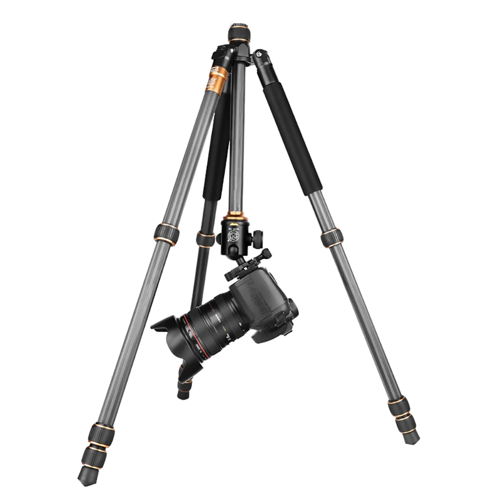  QZSD Beike Q999C Carbon Fiber Professional Tripod Monopod Ballhead Changeabel For DSLR Camera 1400g