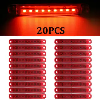 

W/ 40 Screws Lights 20X Blue LED Side Marker Truck Van Lights Waterproof