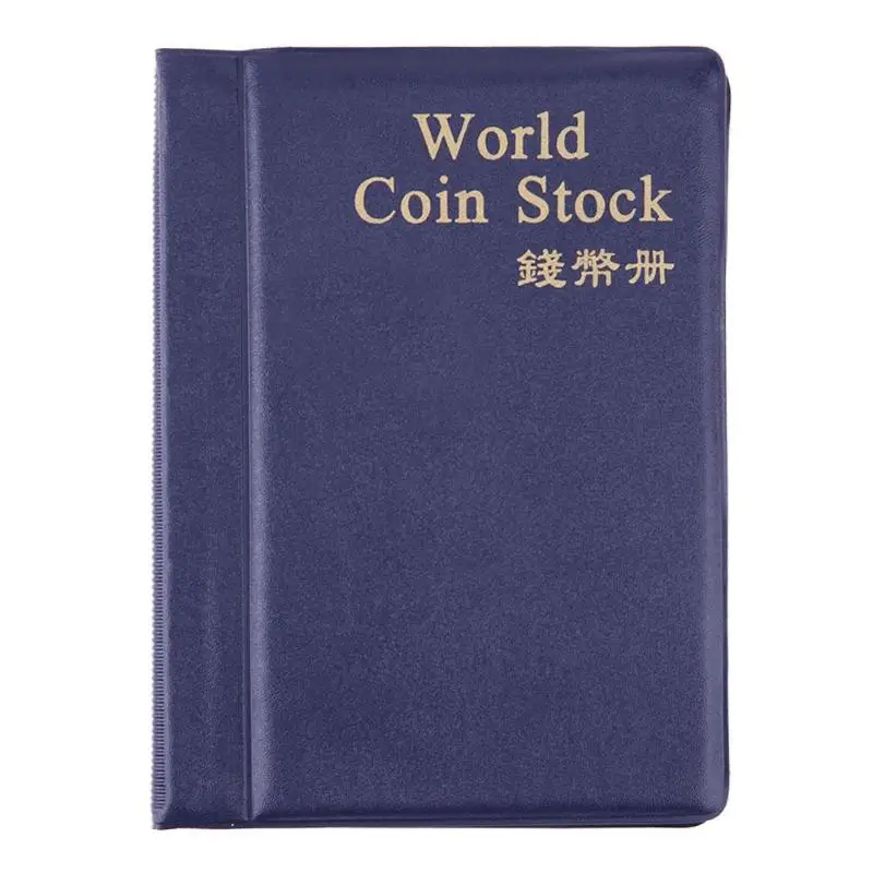 PVC Coin Album Holders 10 Pages 120 Pockets Coin Collection Storage Book
