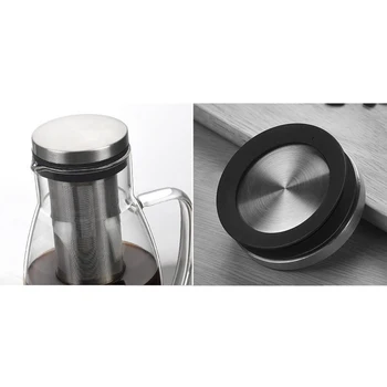 

Glass Teapot French Coffee Tea Kettle Manual Coffee Espresso Maker Pot