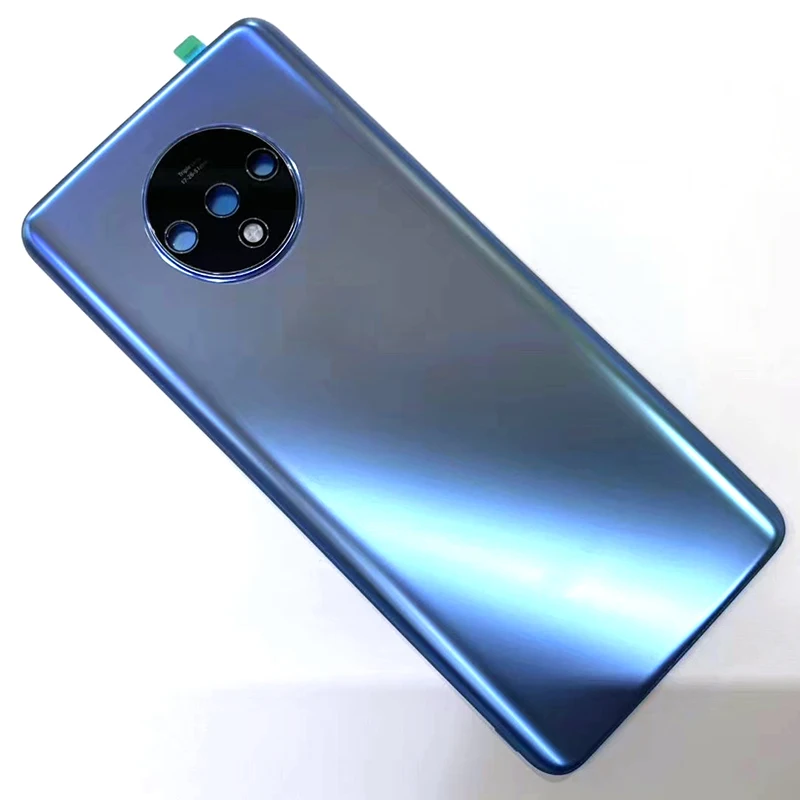 Axisinternational для 6,5" OnePlus 7T стеклянная задняя крышка для батареи чехол Корпус+ металлическая рамка для камеры+ Вспышка+ клейкая наклейка