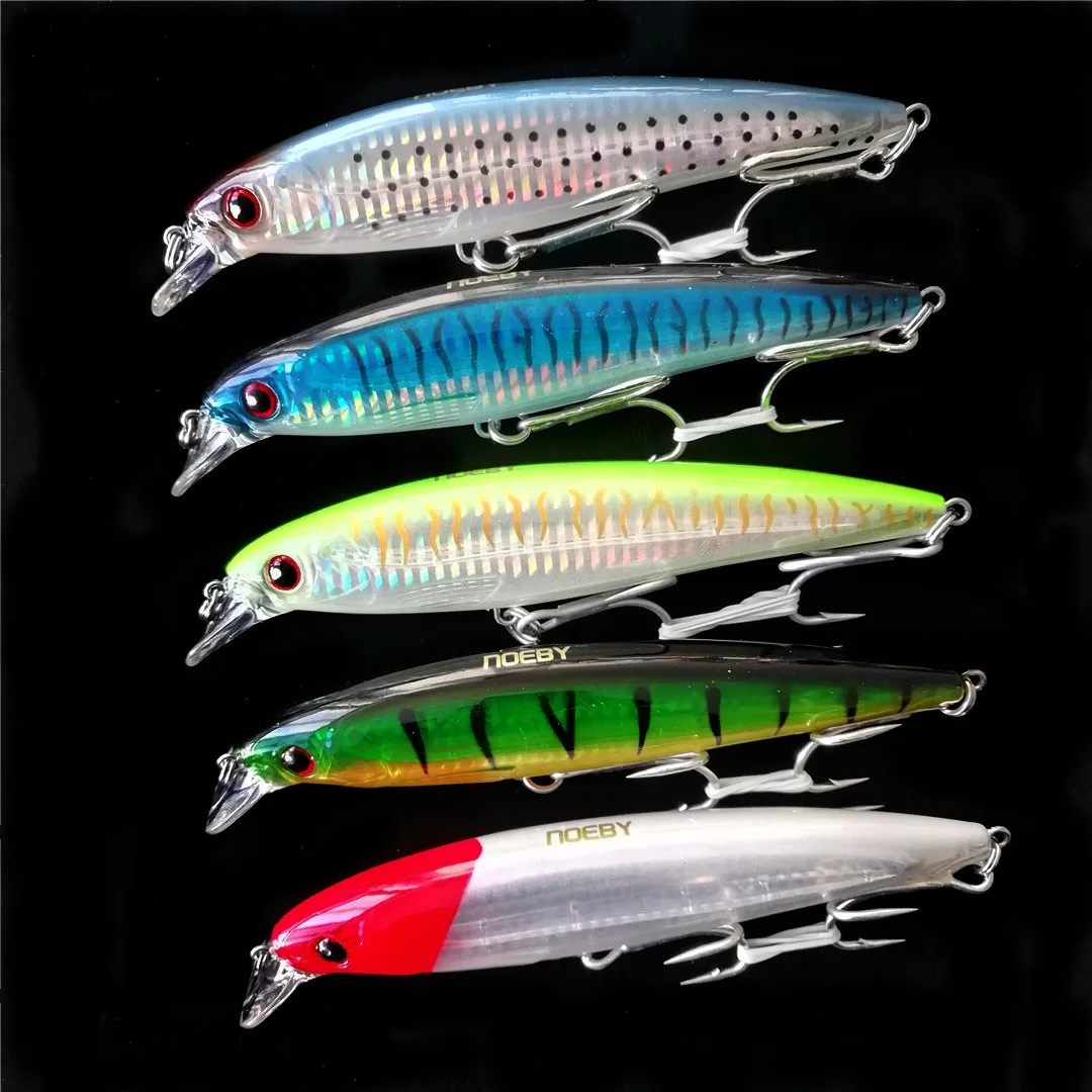 

5pcs 14cm 42.1g Floating Minnow bait bionic bait 2.5m Dive Artificial Bait Plastic Hard Fishing Lures Fishing Bait free shipping