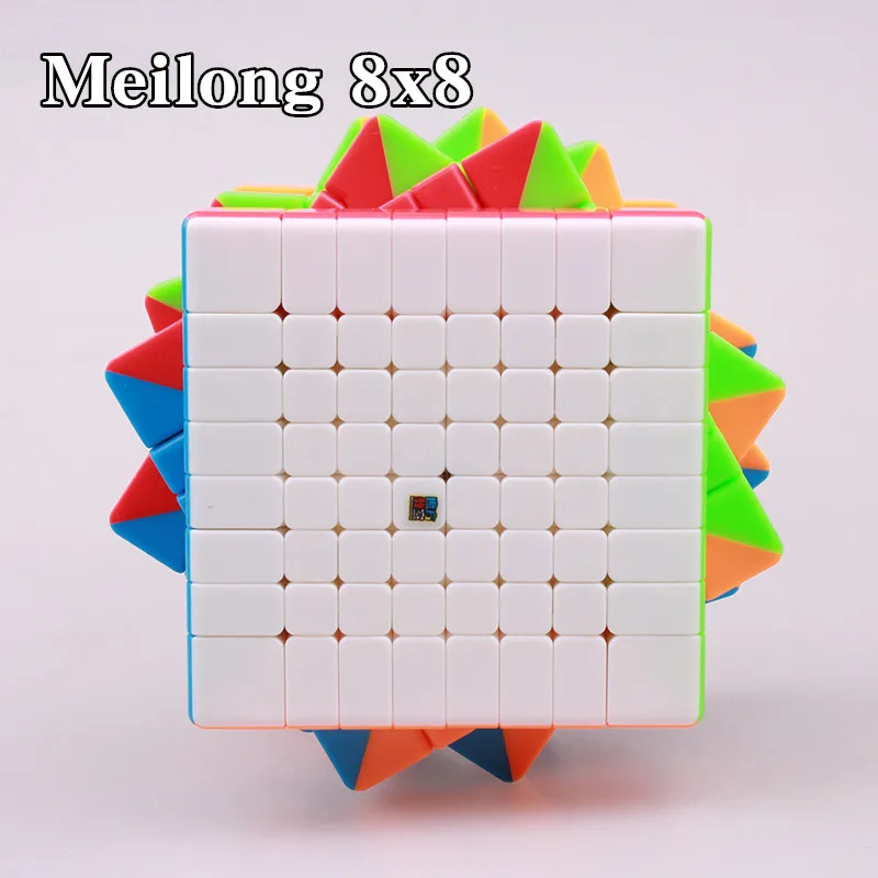 MOYU Meilong 8x8x8 Магический скоростной Куб 8 слоев stickerless cubo Magico Cubing классная головоломка кубики профессиональные игрушки для детей